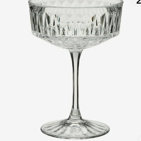 Cocktail Champagne Coupe IKEA SÄLLSKAPLIG Glasses Patterned 4 Pack NWT - Picture 6 of 7